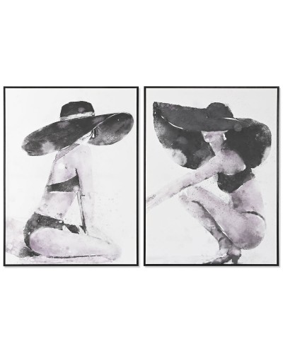 Tavla DKD Home Decor Hatt (90 x 4 x 120 cm) (2 antal)