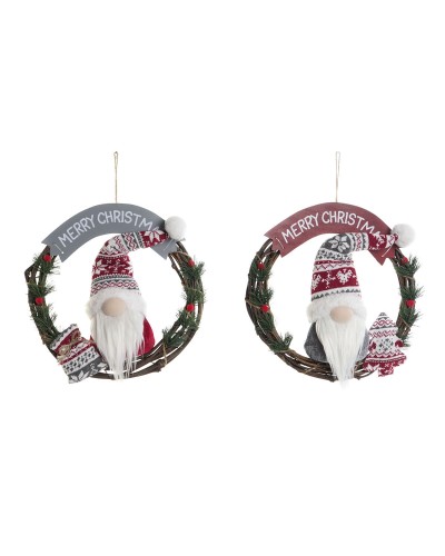 Ophangdecoratie DKD Home Decor Multicolour 35 x 9 x 35 cm (2 Stuks)