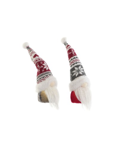 Adorno Navideño DKD Home Decor Multicolor Gnomo 7 x 7 x 25 cm (2 Unidades)