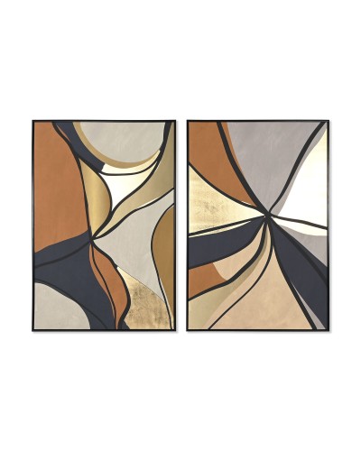 Cadre Home ESPRIT Abstrait Urbaine 83 x 4,5 x 123 cm (2 Unités)