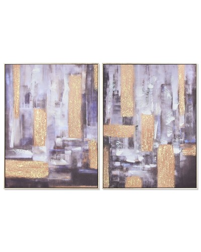 Cadre Home ESPRIT Abstrait Moderne 62 x 4,5 x 82 cm (2 Unités)