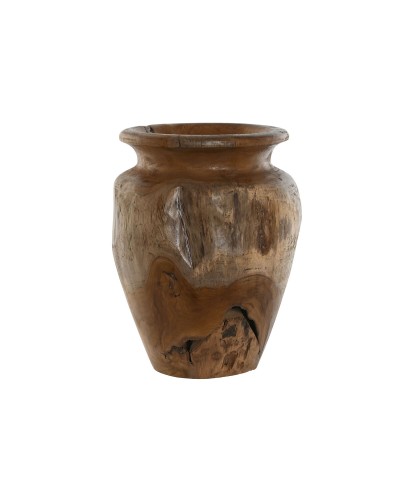 Vaas Home ESPRIT Natuurlijk Donkerbruin Teakboom 34 x 34 x 40 cm