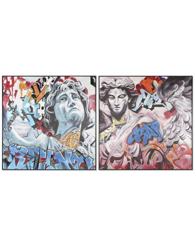 Schilderij Home ESPRIT Modern 150 x 3,5 x 150 cm (2 Stuks)