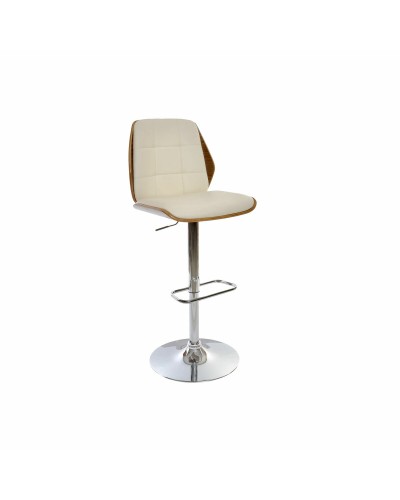 Kruk DKD Home Decor Bruin Crème Zilverkleurig 50 x 52 x 121 cm