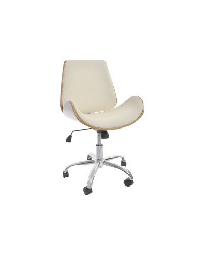 Stuhl DKD Home Decor Braun Creme Silberfarben 52 x 58,5 x 98 cm