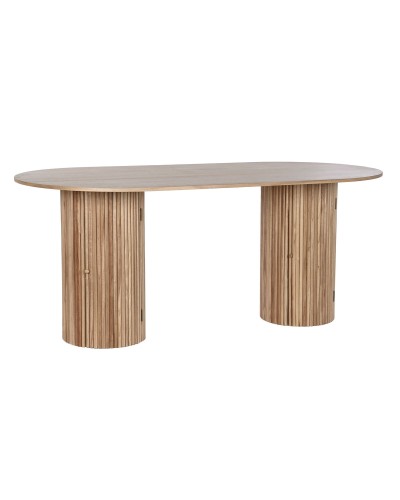 Eettafel Home ESPRIT Natuurlijk Paulownia hout Hout MDF 180 x 90 x 75 cm