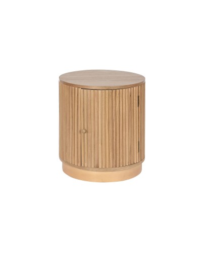 Nattduksbord Home ESPRIT Naturell Paulowniaträ Trä MDF 43 x 43 x 48 cm