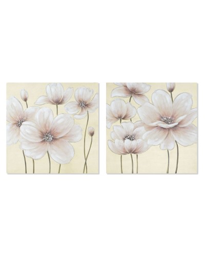 Painting Home ESPRIT Shabby Chic 80 x 3 x 80 cm (2 Units)