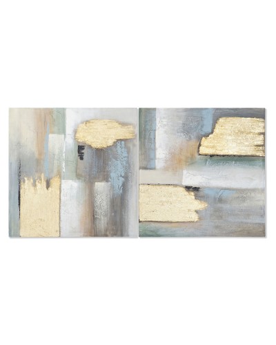 Cadre Home ESPRIT Abstrait Moderne 80 x 3 x 80 cm (2 Unités)