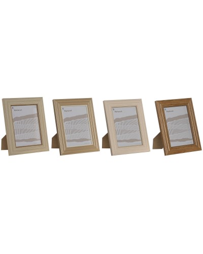 Fotoram Home ESPRIT Multicolour Glas polystyren 19,2 x 1,6 x 24,2 cm (4 antal)