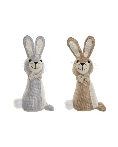 Türhalter Home ESPRIT Sand 20 x 10 x 35 cm Hase (2 Stück)