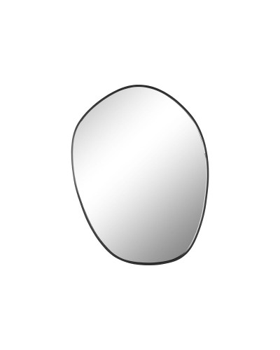 Wall mirror Home ESPRIT Black Metal Mirror Modern 60 x 2,5 x 78 cm