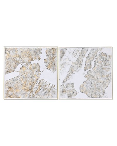 Bild Home ESPRIT Stadt Loft 102 x 4,5 x 102 cm (2 Stück)