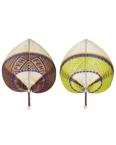 Väggdekoration DKD Home Decor Orange Naturell 40 x 0,5 x 32 cm (2 antal)