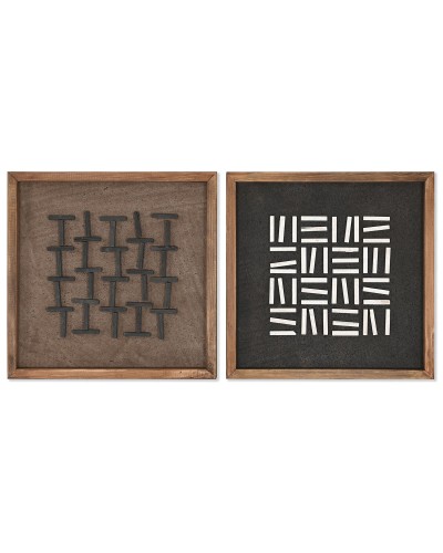 Cadre Home ESPRIT Moderne 40,2 x 4 x 40,2 cm (2 Unités)