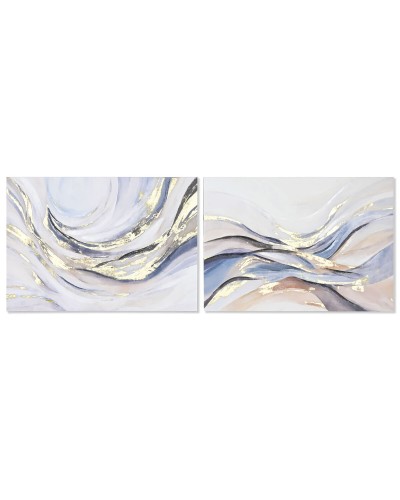 Cadre Home ESPRIT Abstrait Moderne Avec relief 100 x 3,7 x 70 cm (2 Unités)