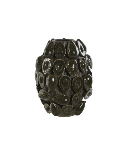 Vase Home ESPRIT Vert Céramique Grès Avocat Tropical 25 x 25 x 30 cm