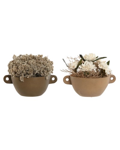 Decorative Plant Home ESPRIT Flower 22 x 22 x 14 cm (2 Units)