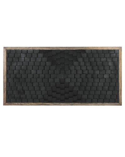 Cabecero de Cama Home ESPRIT Marrón Negro Madera de mango 160 x 5 x 80 cm