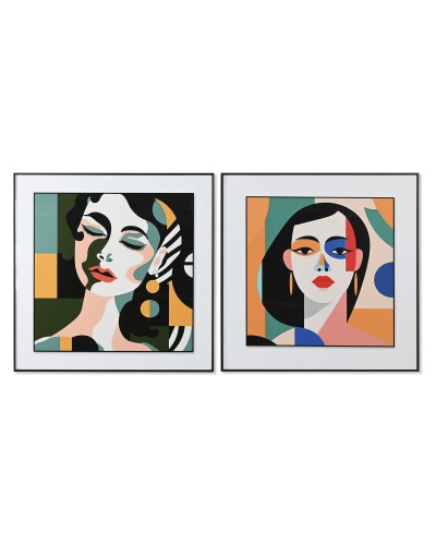 Bild Home ESPRIT abstrakt Urban 80 x 3,5 x 80 cm (2 Stück)