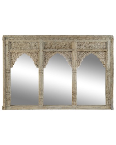 Wall mirror Home ESPRIT Natural 160 x 12 x 110 cm