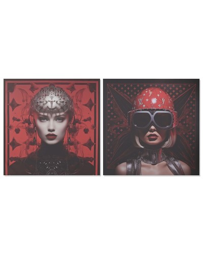 Painting Home ESPRIT Printed Modern 120 x 3 x 120 cm (2 Units)