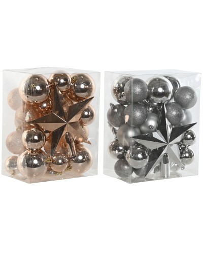 Christmas Baubles Home ESPRIT Golden PVC 20 x 13 x 26 cm (2 Units)
