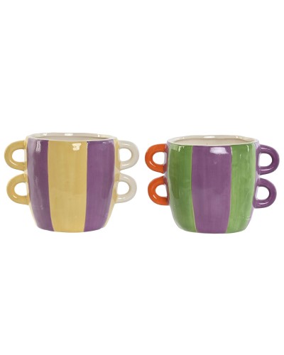 Kruka Home ESPRIT Multicolour Dolomite 22,5 X 16 X 15 cm (2 antal)