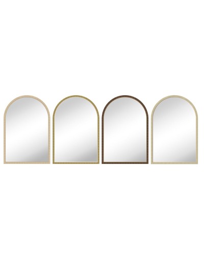 Miroir mural Home ESPRIT Beige Naturel Scandi 60 x 2 x 90 cm (4 Unités)