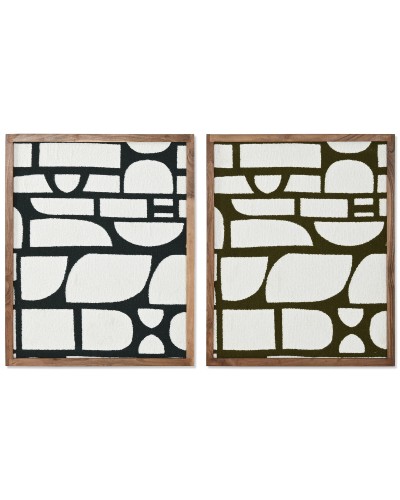 Tavla Home ESPRIT Blå Grön Modern 60 x 3 x 75 cm (2 antal)