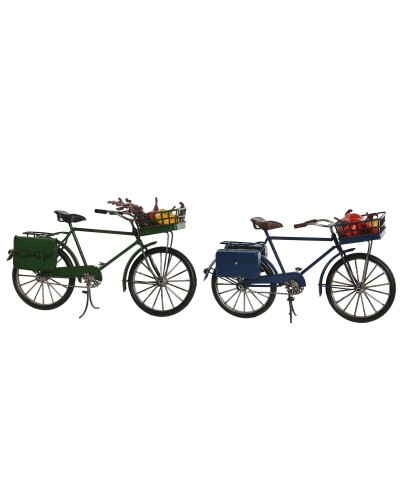 Figurine Décorative Home ESPRIT Vert Blue marine Vintage 30 x 9 x 17 cm (2 Unités)