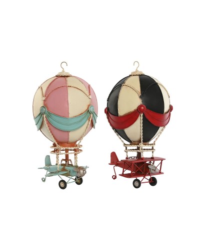 Decoratieve figuren Home ESPRIT Blauw Roze Vintage 17 x 17 x 32 cm (2 Stuks)