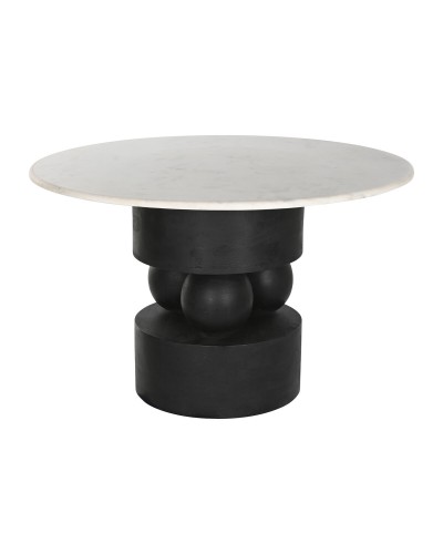 Tavolo da Pranzo Home ESPRIT Marmo Legno di mango 120 x 120 x 76 cm