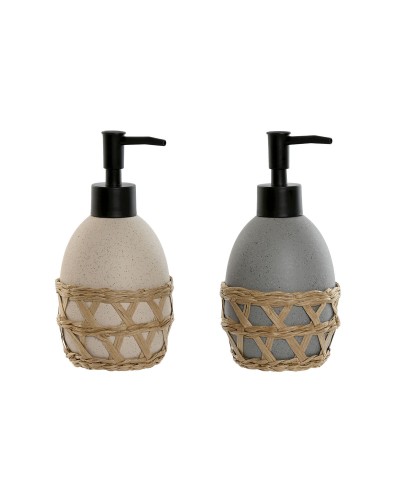 Soap Dispenser Home ESPRIT Grey Cream Dolomite (2 Units)