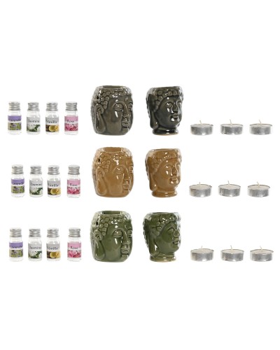 Eteeristen öljyjen poltin Home ESPRIT 17 x 13,5 x 8 cm (3 osaa)