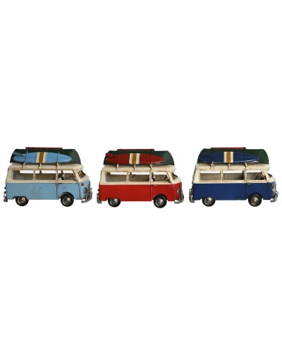 Deko-Figur Home ESPRIT Blau Rot Marineblau 28 x 13,5 x 17,5 cm (3 Stück)