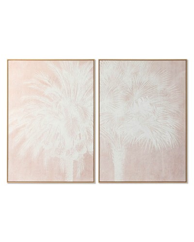 Bild Home ESPRIT Weiß Beige Palmen Tropical 100 x 4 x 140 cm (2 Stück)