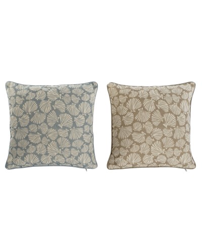 Kussen Home ESPRIT Blauw Beige Mediterrane 45 x 10 x 45 cm (2 Stuks)