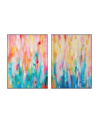 Schilderij Home ESPRIT Abstract Modern 90 x 3,5 x 120 cm (2 Stuks)