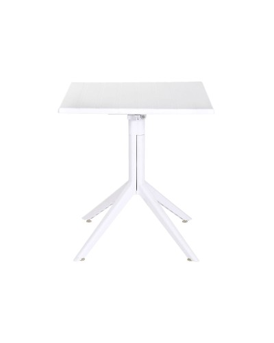 Esstisch Home ESPRIT Weiß Metall Polypropylen 70 x 70 x 75 cm