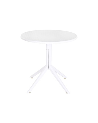Table de Salle à Manger Home ESPRIT Blanc Métal polypropylène 80 x 80 x 75 cm