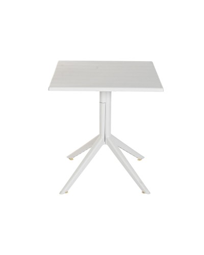 Mesa de Comedor Home ESPRIT Gris Metal Polipropileno 70 x 70 x 75 cm