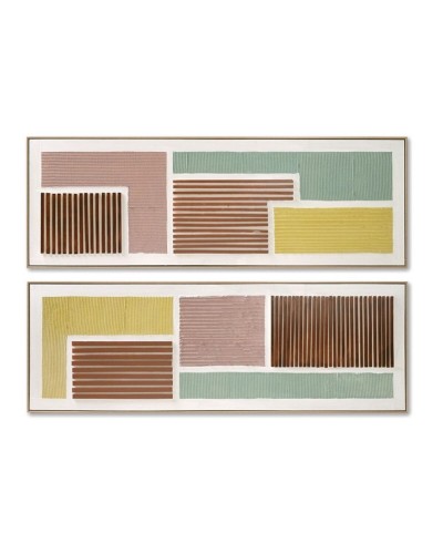 Painting Home ESPRIT Modern Urban 152 x 4,5 x 52 cm (2 Units)