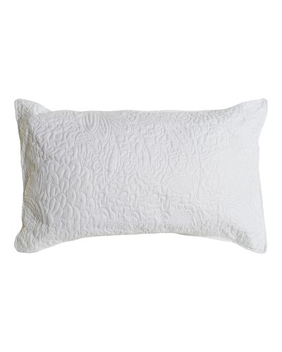 Kussen DKD Home Decor Wit Polyester Gebloemd 60 x 10 x 40 cm