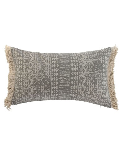 Cushion Home ESPRIT Grey Natural Boho 50 x 8 x 30 cm