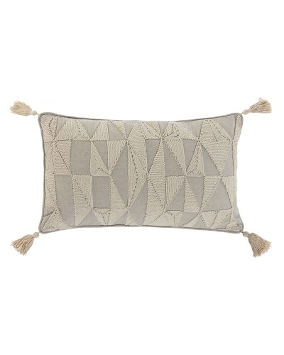 Cuscino Home ESPRIT Beige Naturale Boho 50 x 8 x 30 cm