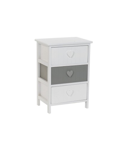 Lipasto Home ESPRIT Valkoinen Harmaa 40 x 29 x 58 cm