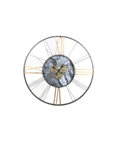 Wall Clock Home ESPRIT White Golden Metal 140 x 9 x 140 cm