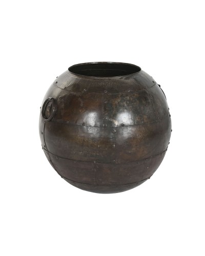 Vaso Home ESPRIT Marrone Ferro 50 x 50 x 50 cm