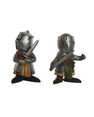 Decorative Figure Home ESPRIT Grey 6 x 4 x 9 cm (2 Units)